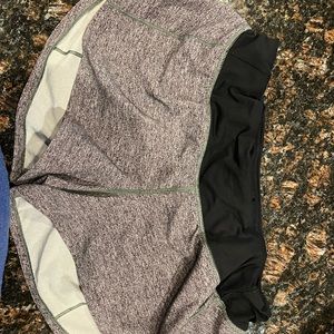Size 2 Lululemon grey shorts